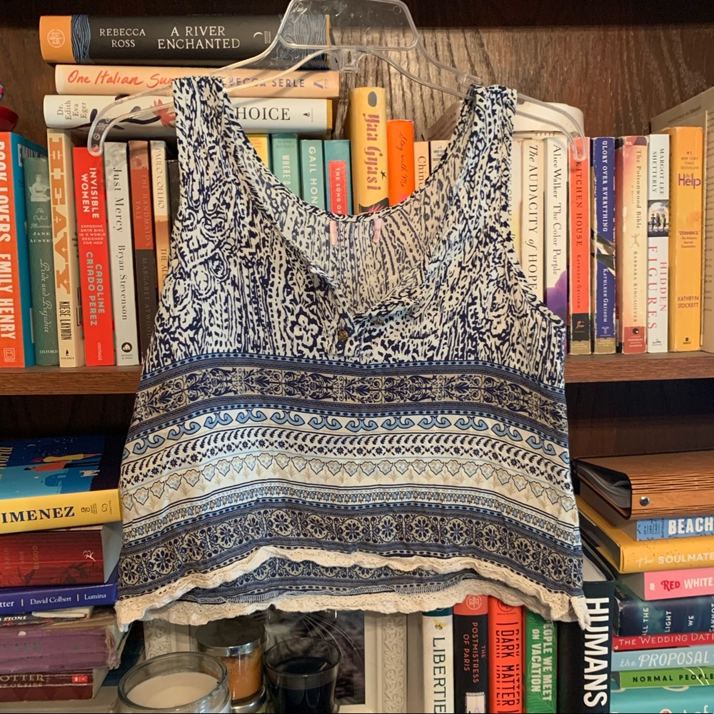 Printed Cropped Tank